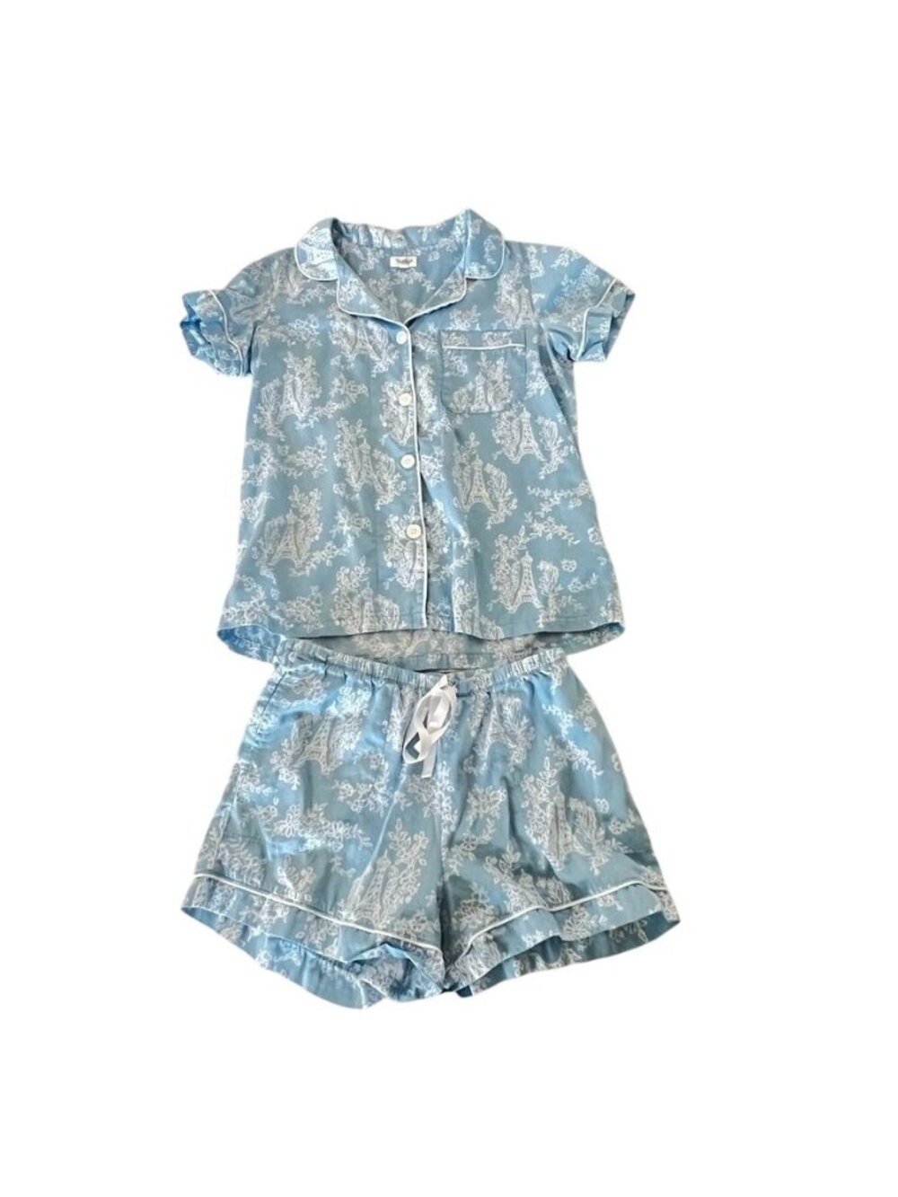 BedHead Women S Belle Eiffel Short Sleeve Classic Shorty Stretch Jersey Pj Set - Picture 8 of 16